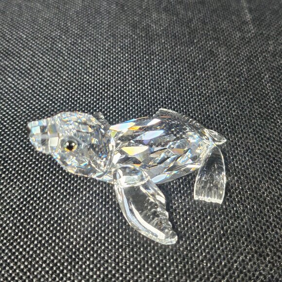 Swarovski Crystal Baby Sea Lion Figurine Retired Piece From Aquatic World Group - Picture 2 of 9